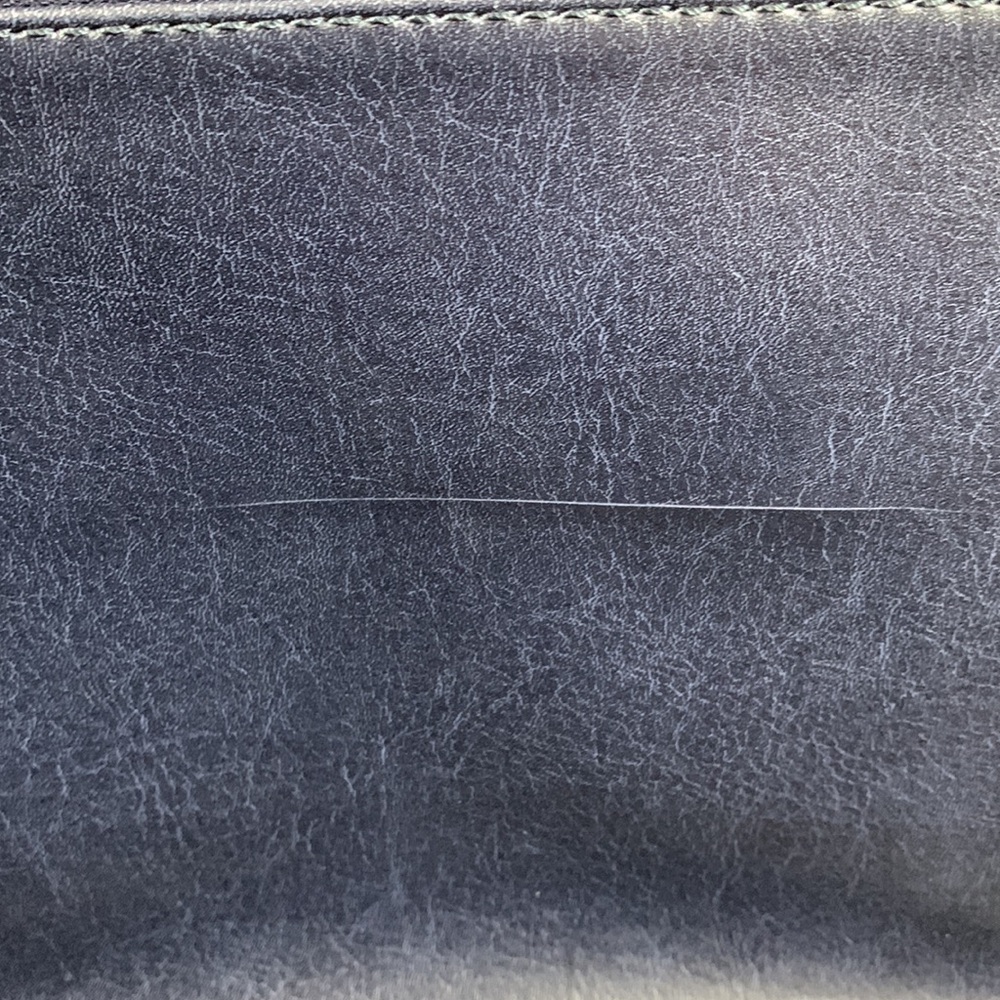 Matt & Nat Messenger Bag Navy Blue Vegan Leather Lesson Laptop Shoulder Bag - Picture 10 of 17